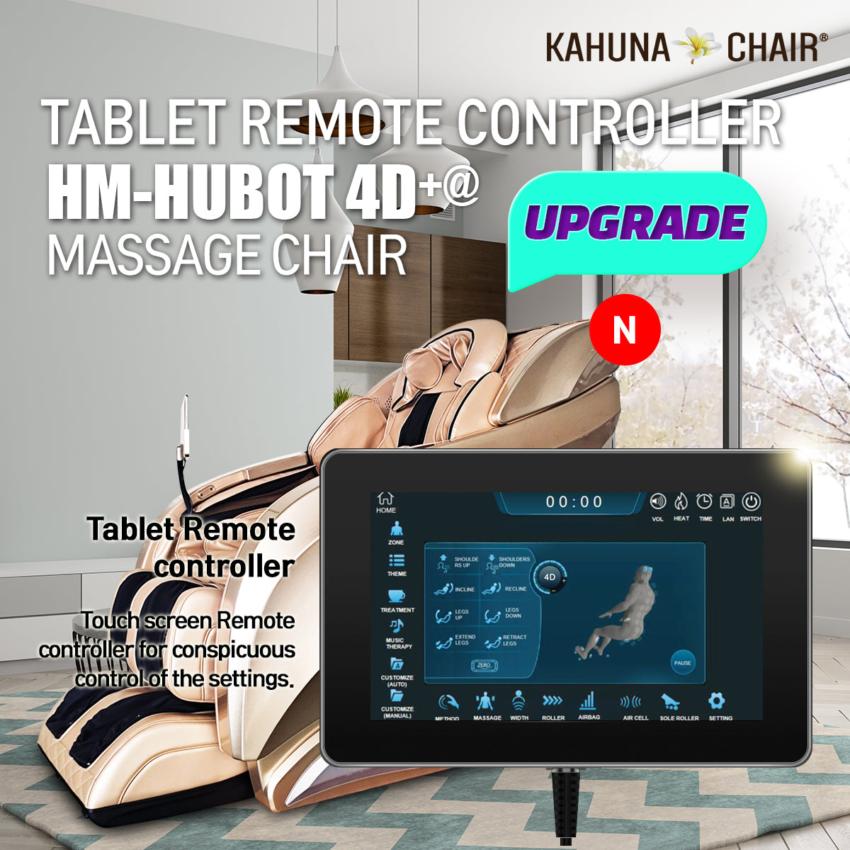 [Pre-Order 6-15-2024] 4D+@ HSL-Track Voice Recognition Zero-Gravity Full-Body Massage Chair, Tablet Remote Hubot4D+@