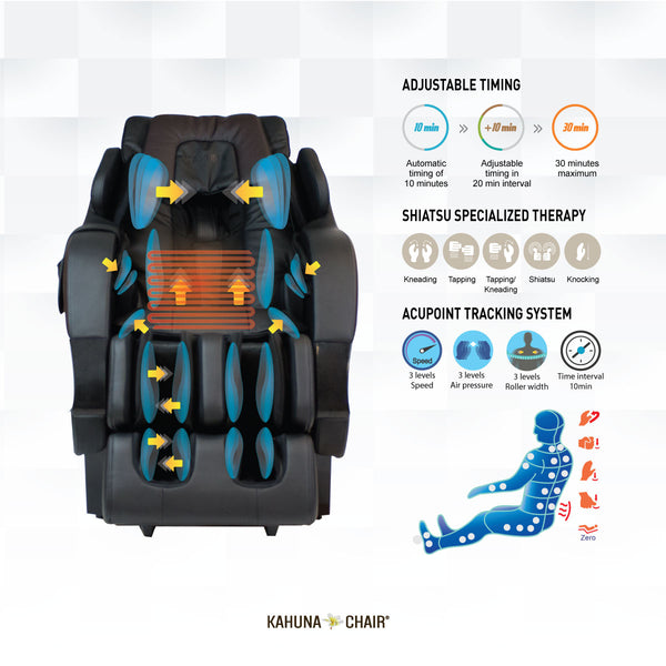 [SM] Premium SL-track Kahuna Massage Chair, SM-7300 Dark Brown