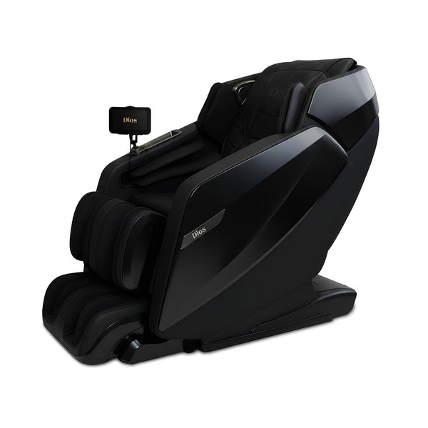 Dios Flexa The World's First 181°Massage Experience Swinging Stretching Footrest 6 Level 4D Roller 56" SL-Track Full Body Zero Gravity Recliner Kahuna Massage Chair - Black