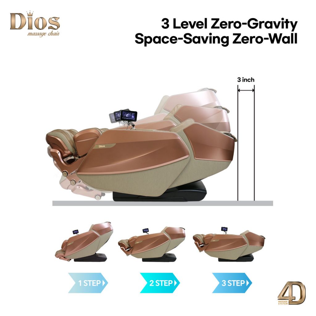 [2nd Batch] [Pre-Order 4-30-2026] Dios Flexa The World's First 181°Massage Experience Swinging Stretching Footrest 6 Level 4D Roller 56" SL-Track Full Body Zero Gravity Recliner Kahuna Massage Chair - ROSE GOLD (Limited Edition)