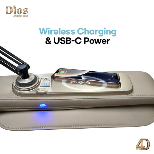 [2nd Batch] [Pre-Order 4-30-2026] Dios Flexa The World's First 181°Massage Experience Swinging Stretching Footrest 6 Level 4D Roller 56" SL-Track Full Body Zero Gravity Recliner Kahuna Massage Chair - ROSE GOLD (Limited Edition)