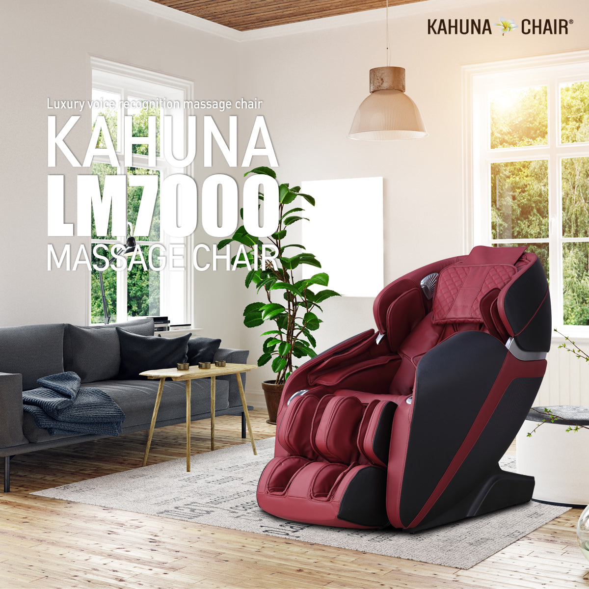 [Limited Quantity] Spot target massage Voice Recognition Kahuna Massage Chair, LM-7000 Black