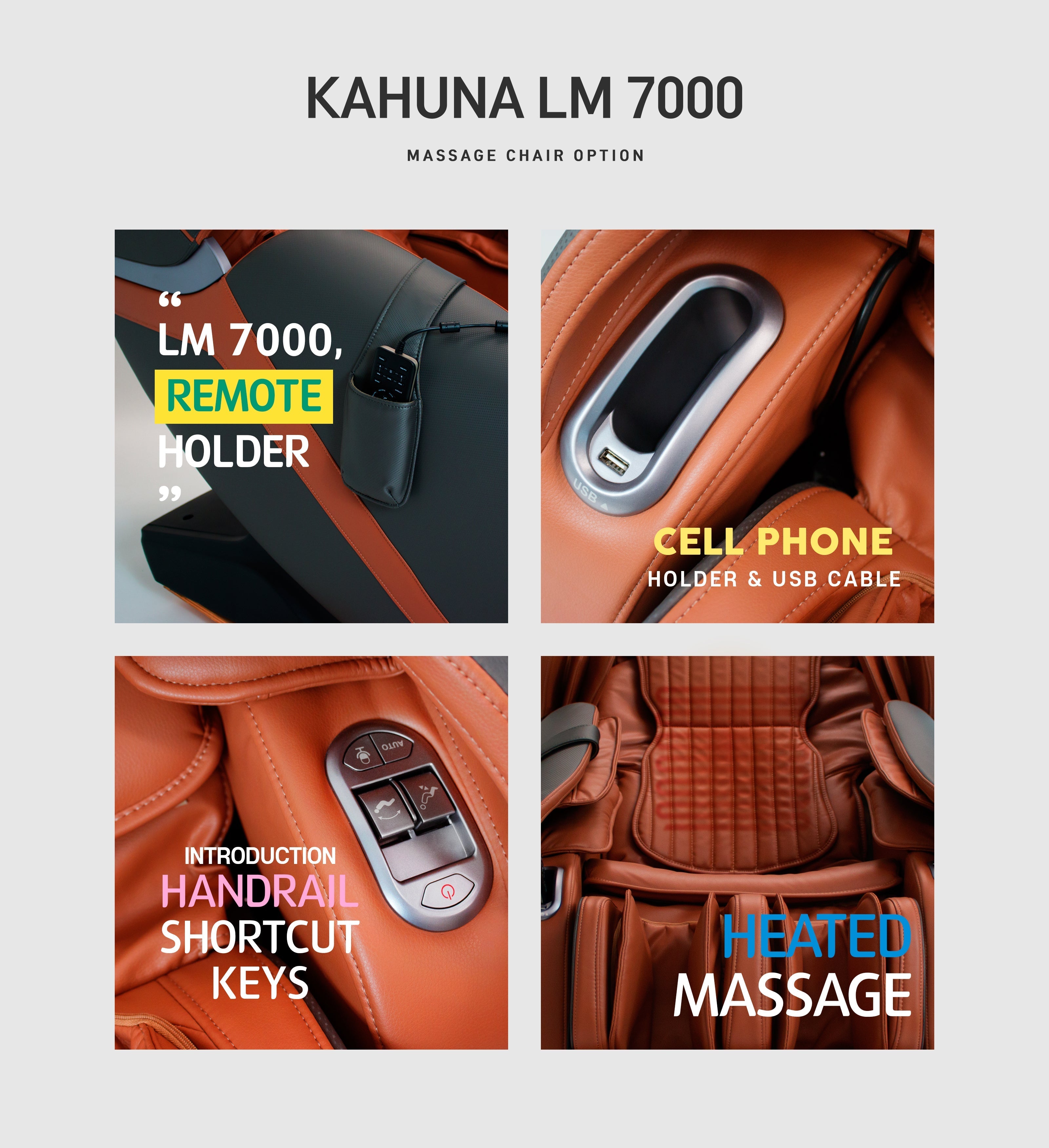 [Limited Quantity] Spot target massage Voice Recognition Kahuna Massage Chair, LM-7000 Black