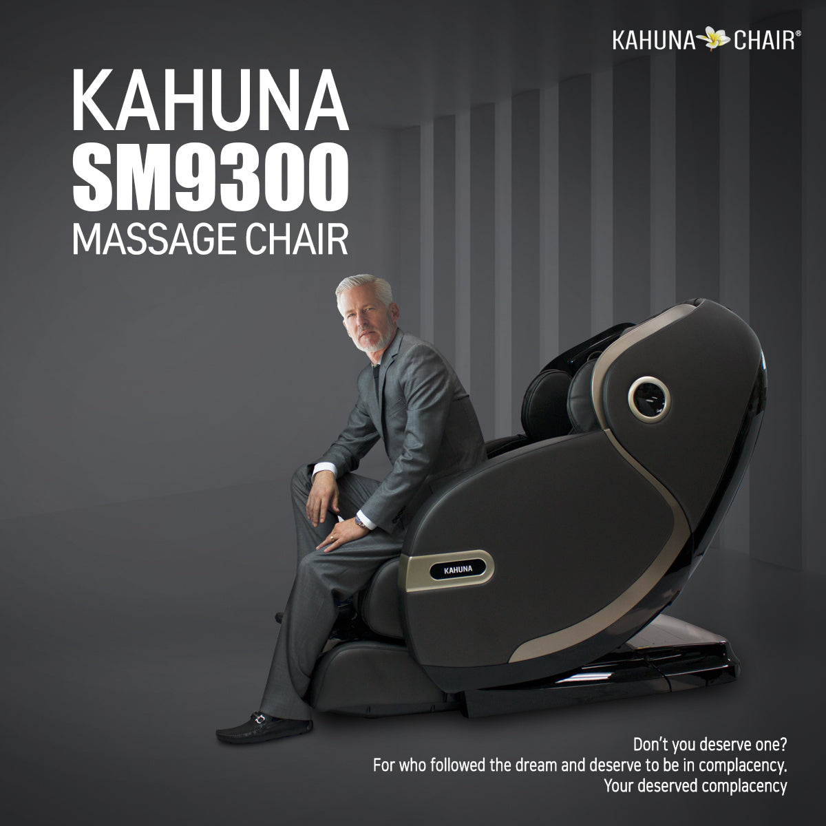 [Save up to $6200 : $6000 Off + Free Rug] Kahuna 4D+@ Dual Air Float Flex HSL-track with Infrared heating SM-9300 Black-Regular Remote-NO TABLET