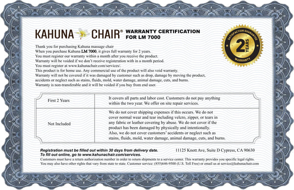 [Limited Quantity] Spot target massage Voice Recognition Kahuna Massage Chair, LM-7000 Black