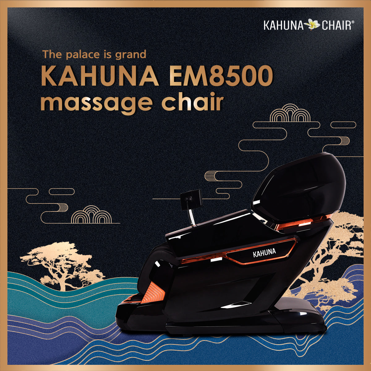 Kahuna Massage Chair 4D The King’s Elite Massage Chair, EM-8500 Black