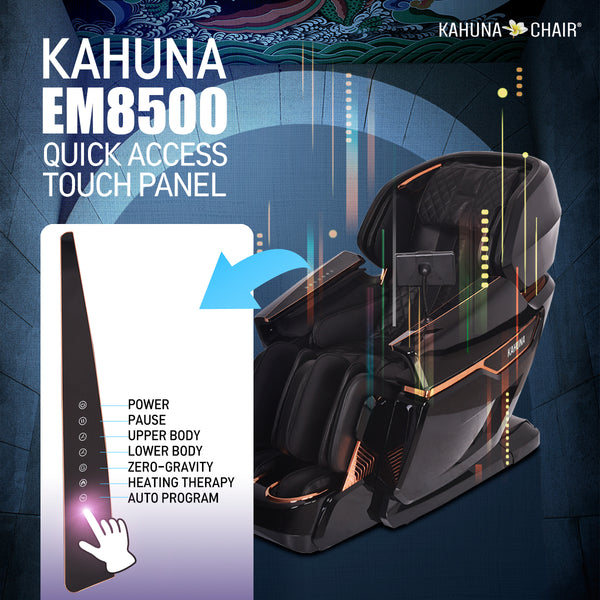 Kahuna Massage Chair 4D The King’s Elite Massage Chair, EM-8500 Black