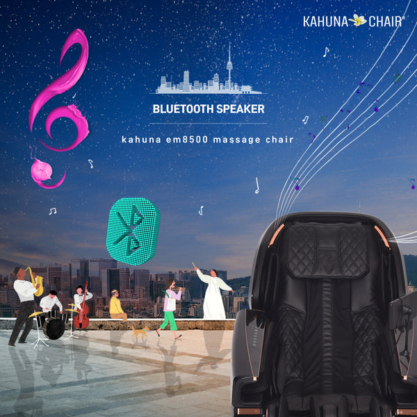 Kahuna Massage Chair 4D The King’s Elite Massage Chair, EM-8500 Black