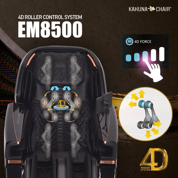 Kahuna Massage Chair 4D The King’s Elite Massage Chair, EM-8500 Black