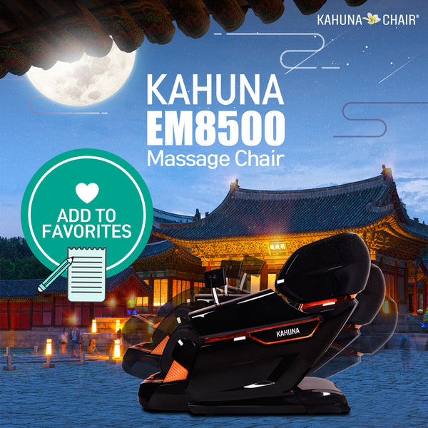 Kahuna Massage Chair 4D The King’s Elite Massage Chair, EM-8500 Black