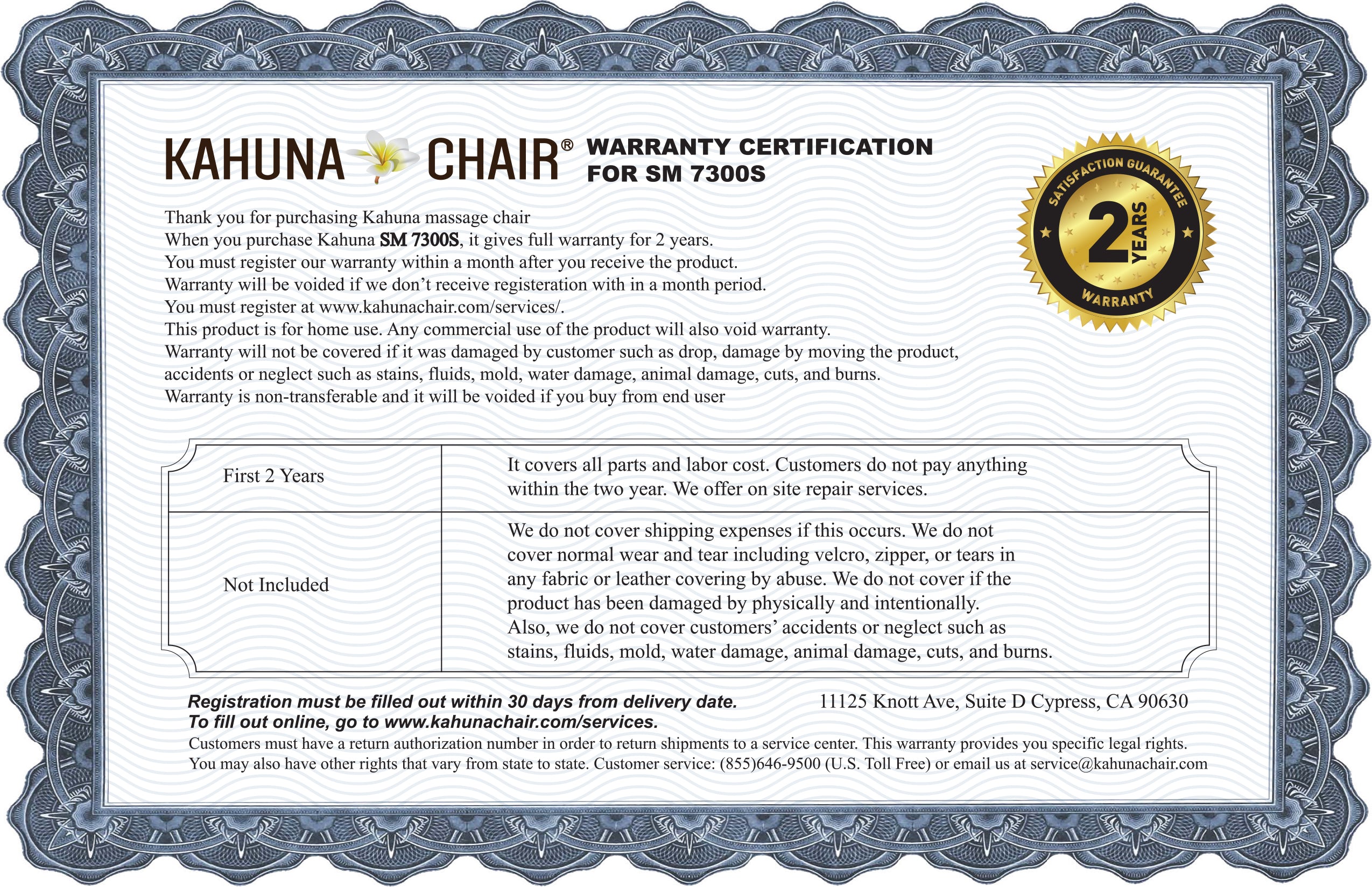 [OPENBOX, A] Kahuna Massage Chair Premium SL-track Kahuna Massage Chair, SM-7300S
