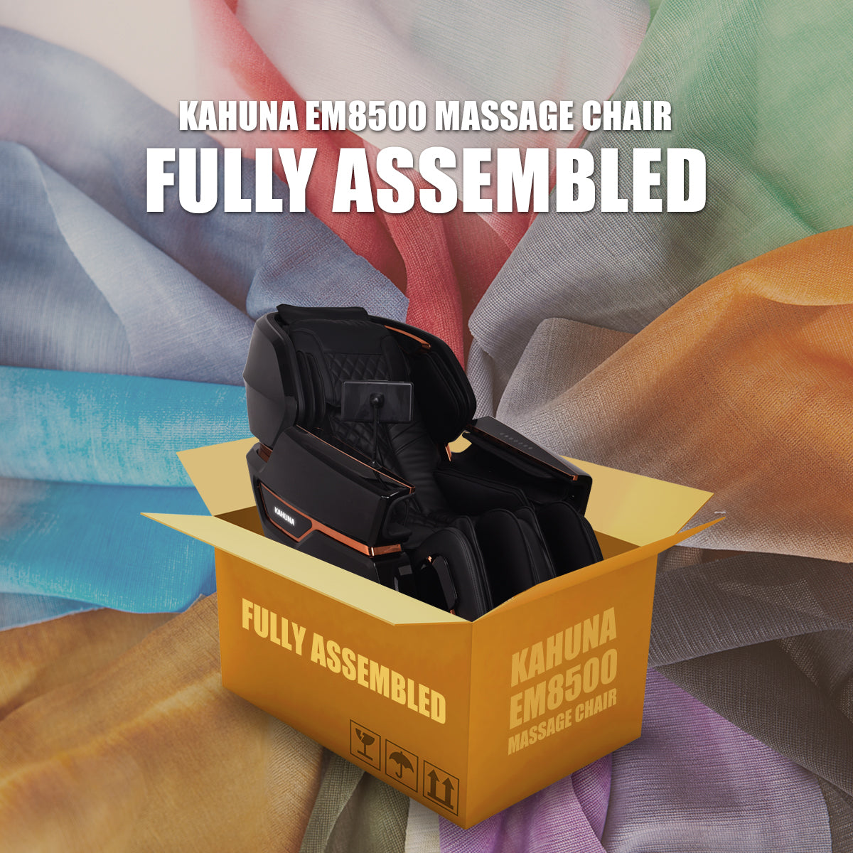 Kahuna Massage Chair 4D The King’s Elite Massage Chair, EM-8500 Black